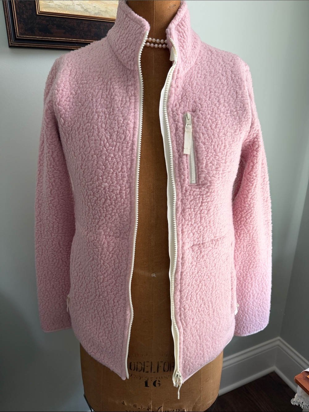 Women's Pink Sherpa Zip-Up Jacket by Talbot’s